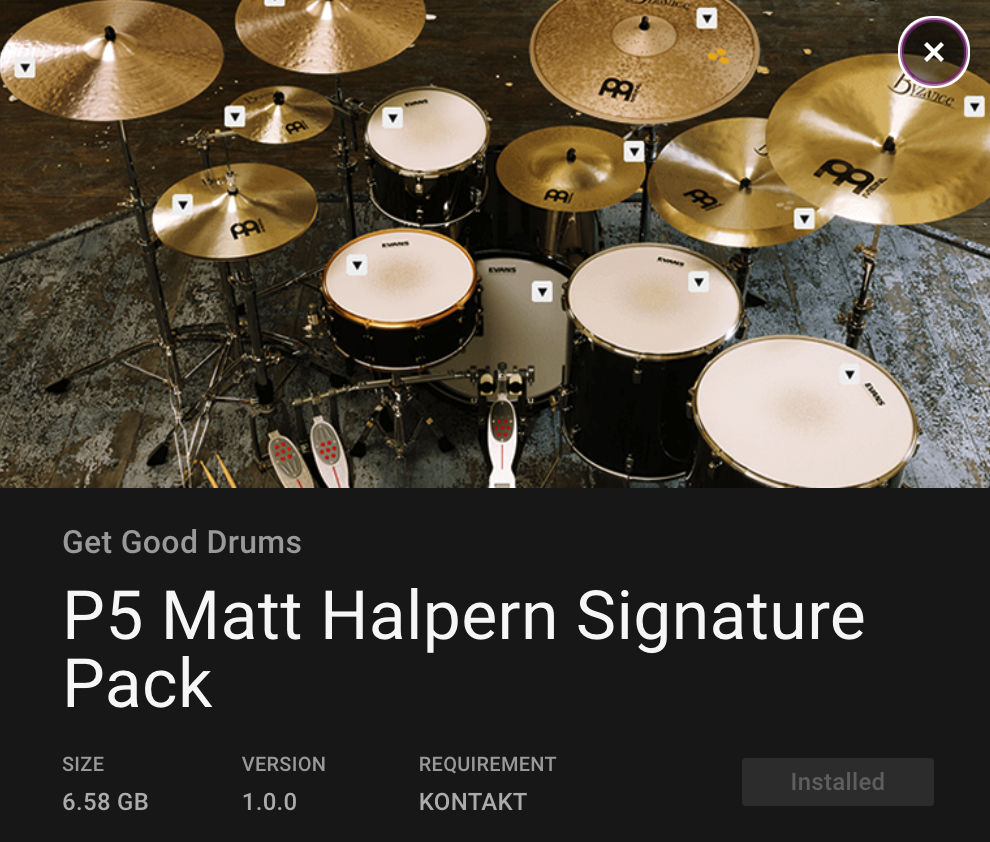 GetGood Drums PV Matt Halpern Signature Kit